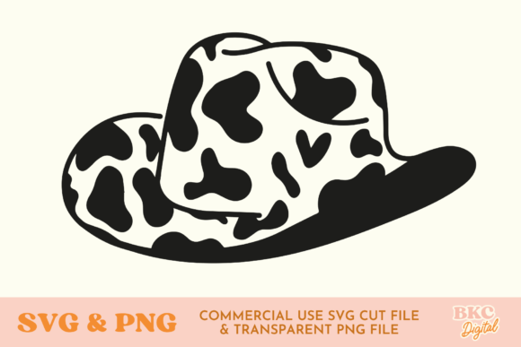 Cow Print Cowboy Hat SVG PNG Review