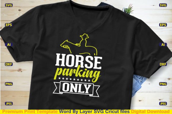 Horse Parking Only Svg Cut File Review